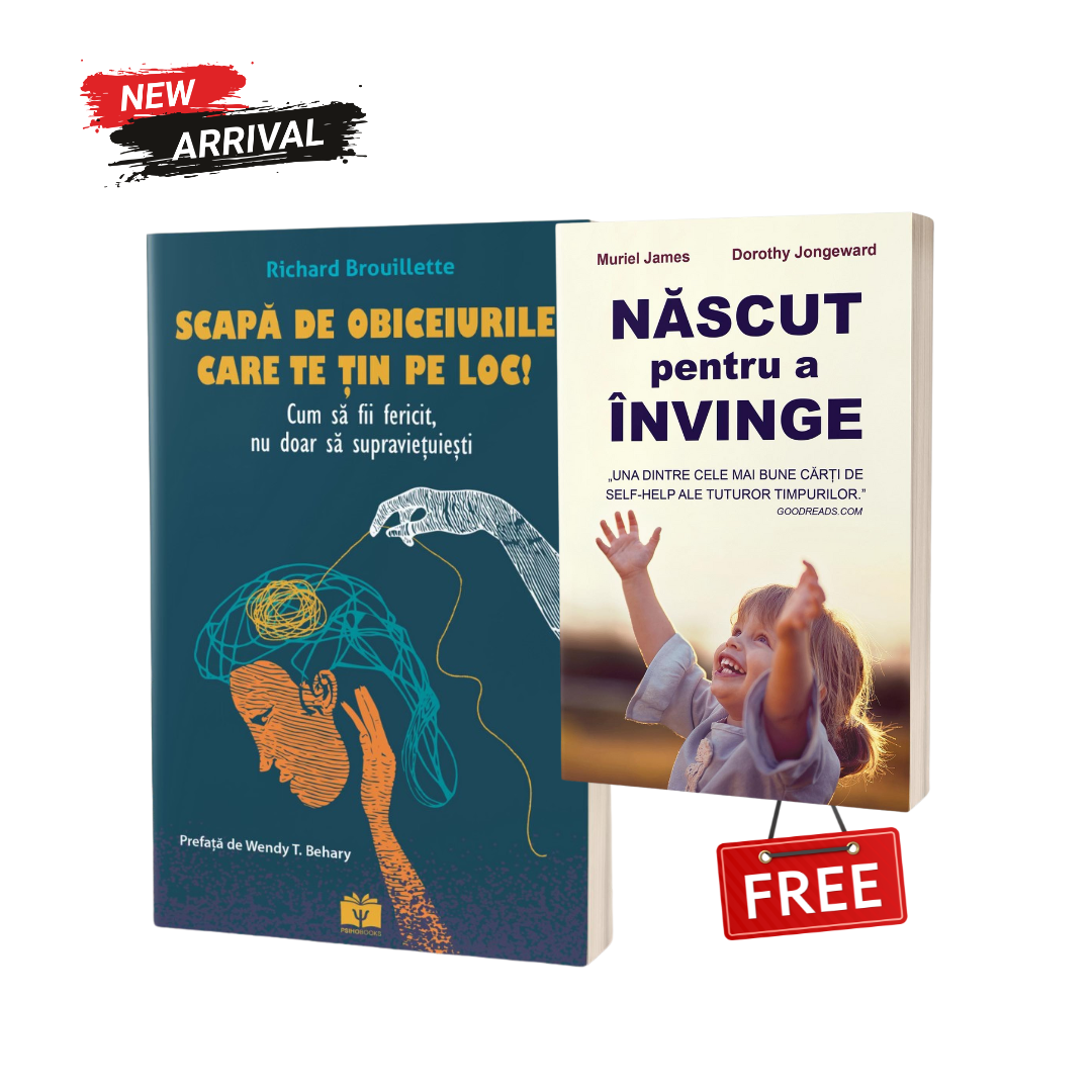 Pachet promo lansare carte „Scapă de obiceiurile care te țin pe loc!” + "Nǎscut pentru a învinge" GRATUIT